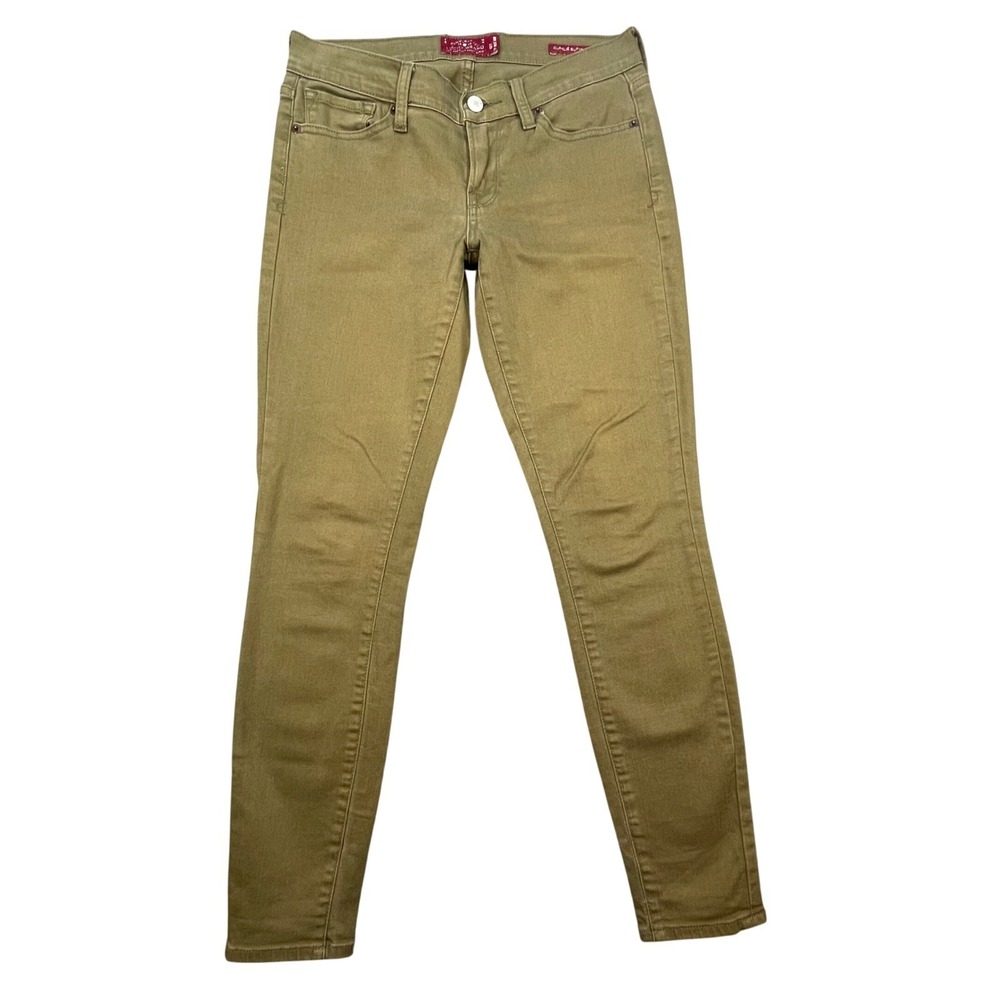 Lucky Brand Olive Charlie Super Skinny Pants Womens Size 4